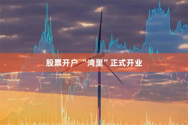 股票开户 “湾里”正式开业